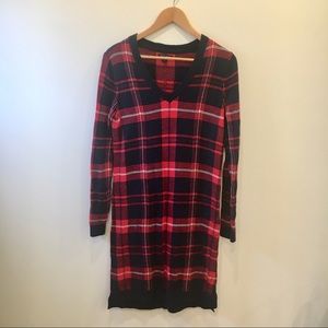 Tommy Hilfiger Plaid Sweater Dress
